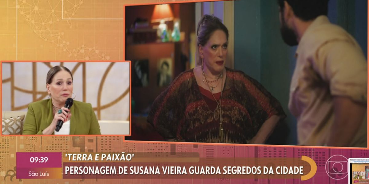 Susana Vieira fala sobre Terra e Paixão (Foto: Reprodução / Encontro da Globo)