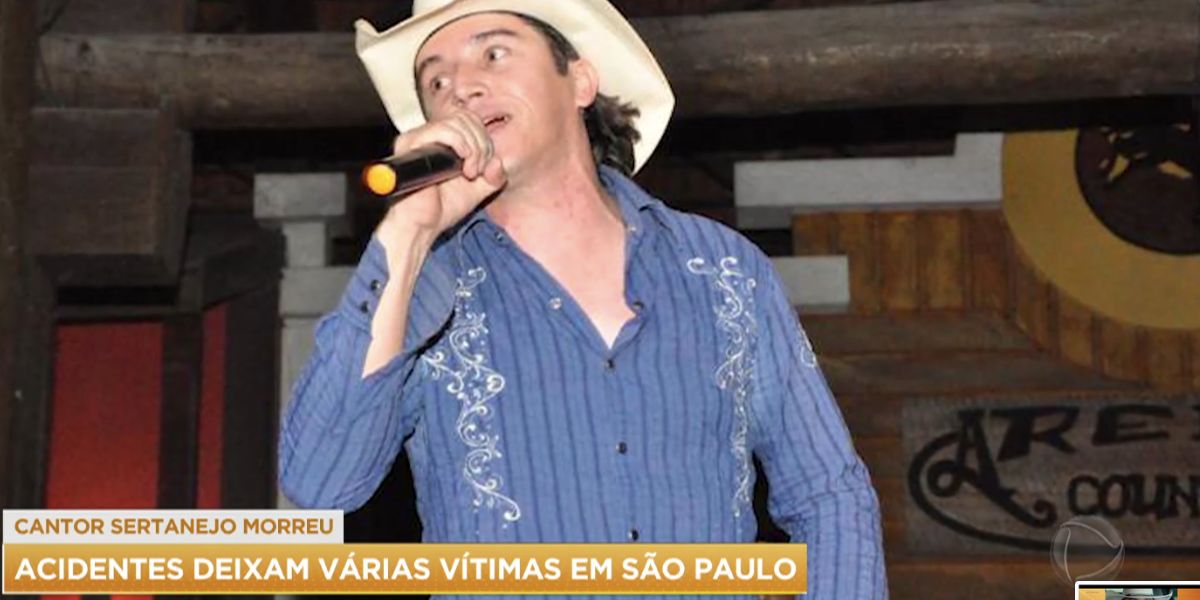 Sertanejo faleceu vítima de acidente de carro (Foto: Reprodução / Record)