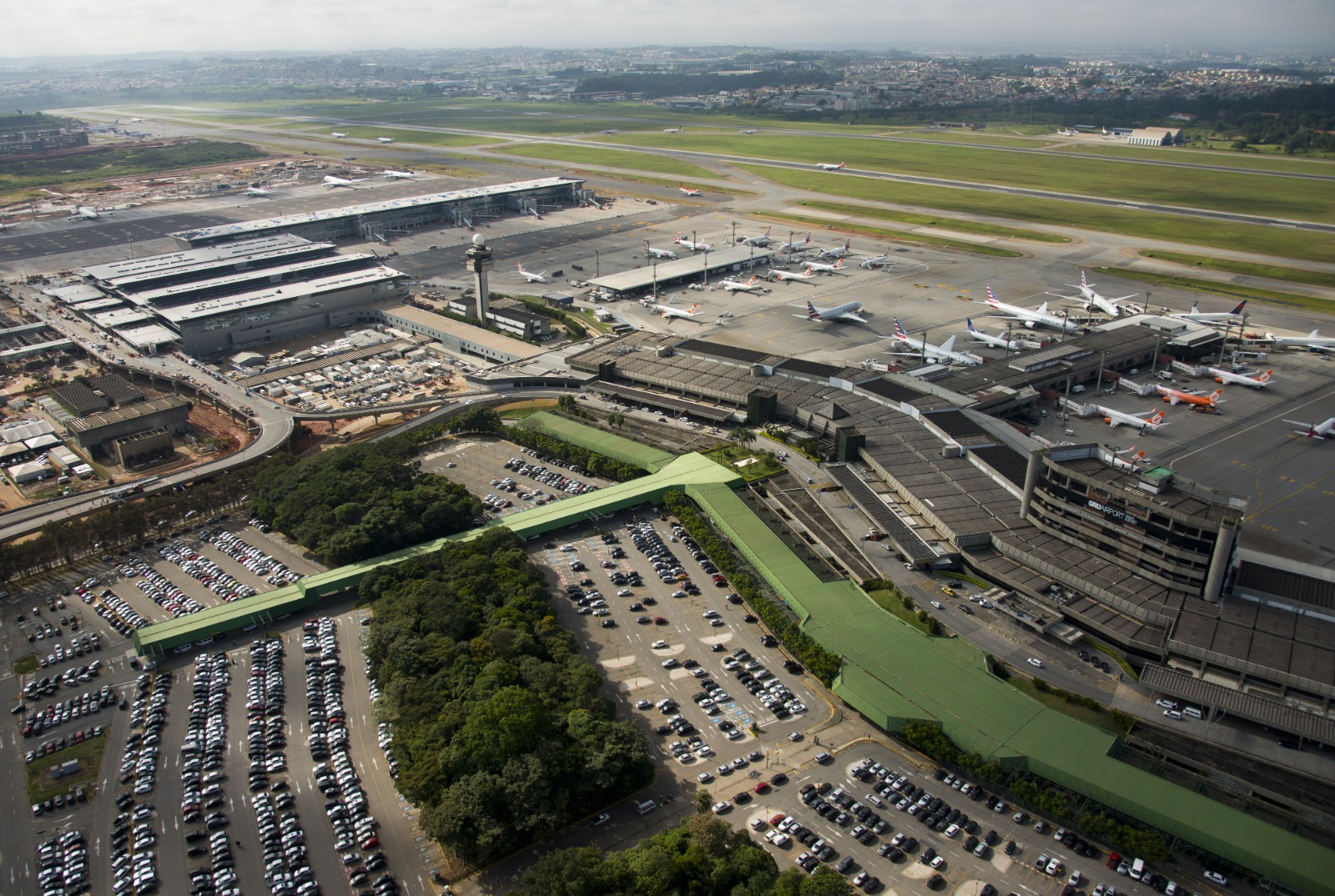 O Aeroporto de Guarulhos é o maior do Brasil (Reprodução: Internet)