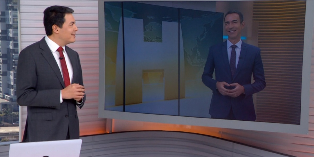 Alan Severiano substituirá César Tralli no "Jornal Hoje" (Foto: Reprodução/TV Globo)