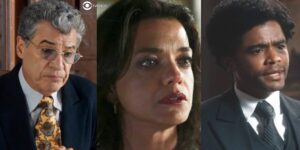 Anselmo, Verônica e Orlando em cenas de Amor Perfeito (Foto: Reprodução / Globo / Montagem TV Foco)