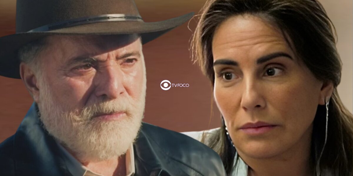 Antônio e Irene em Terra e Paixão (Foto: Reprodução / Globo / Montagem TV Foco)