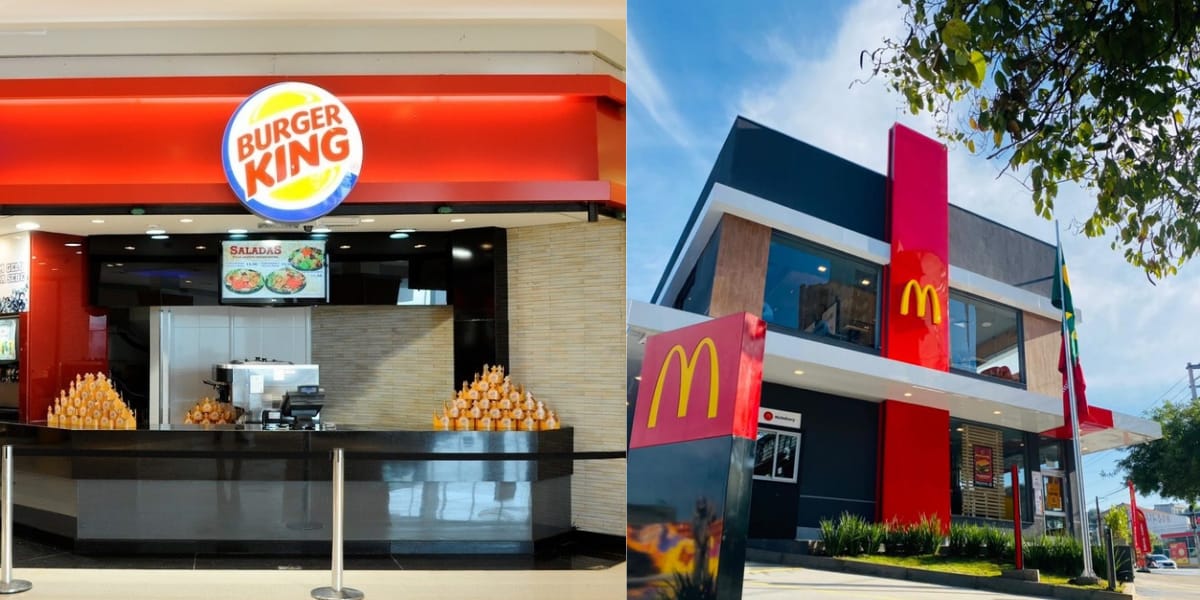 Burger King dá lanche de graça e provoca McDonald's (Reprodução: Montagem TV Foco)