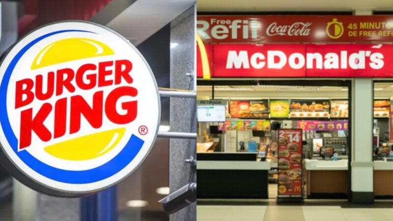 Burger King y McDonald's - Tiro;  reproducción / internet