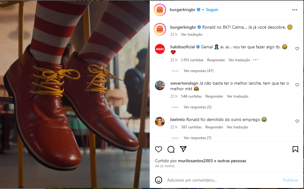 BK anuncia Ronald - Foto: Reprodução/Instagram