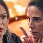 Cândida (Susana Vieira) e Irene (Glória Pires) em Terra e Paixão (Foto: Reprodução / Globo / Montagem TV Foco)