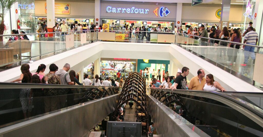 Loja do Carrefour no Shopping Del Rey que será fechada (Reprodução: Internet)