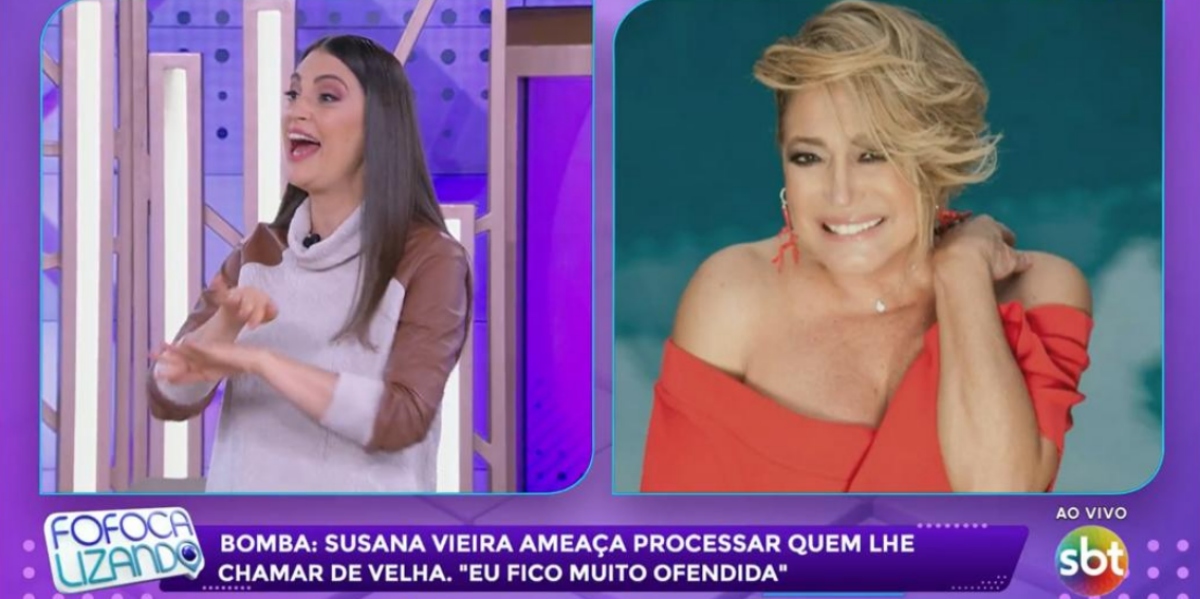 Chris Flores fez revelações sobre Susana Vieira no "Fofocalizando" (Foto: Reprodução/SBT)