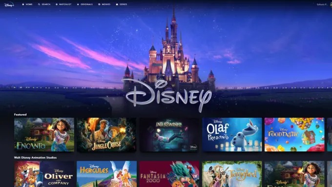 A plataforma conta com todos os filmes e séries dos estúdios da Disney (Reprodução: Internet)