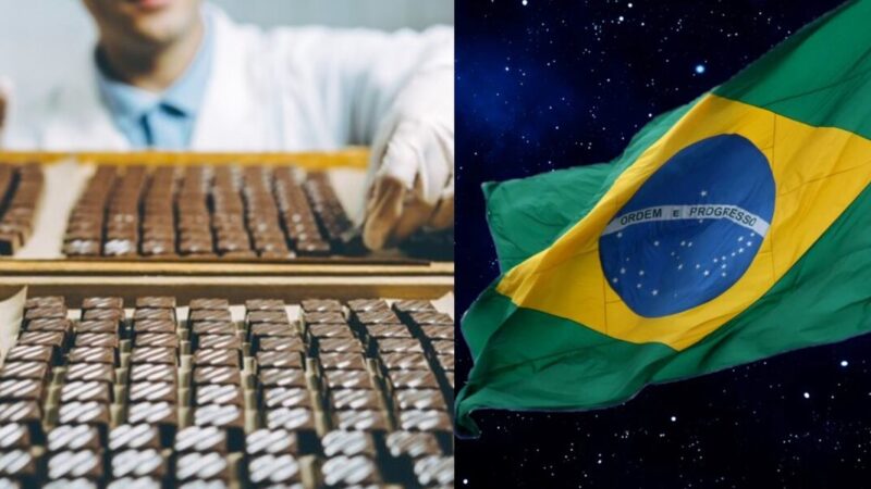 The Chocolate Factory and the Brazilian Flag (Photo: Reproduction/Internet)