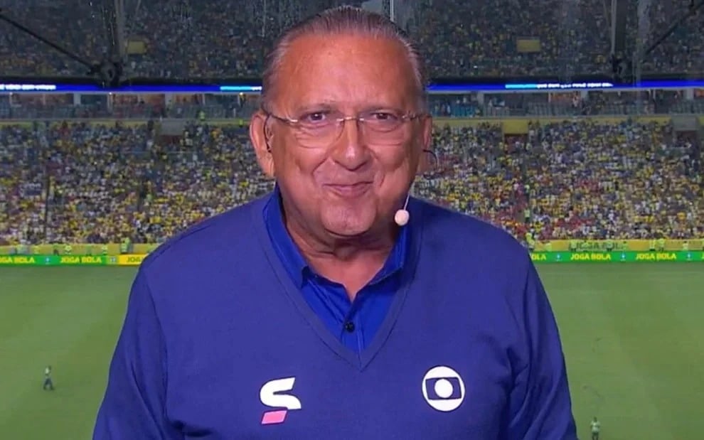 El narrador en su último Mundial para Globo (Reproducción: Globo)
