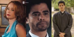 Gilda, Orlando e Luís em cenas de Amor Perfeito (Foto: Reprodução / Globo)