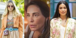 Graça, Irene e Laurita em cenas de Terra e Paixão (Foto: Reprodução / Globo / Montagem TV Foco)