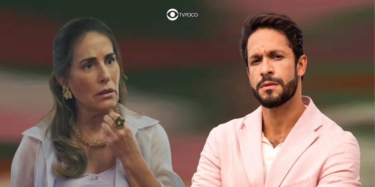 Irene e Luigi em cenas de Terra e Paixão (Foto: Reprodução / Globo / Montagem TV Foco)