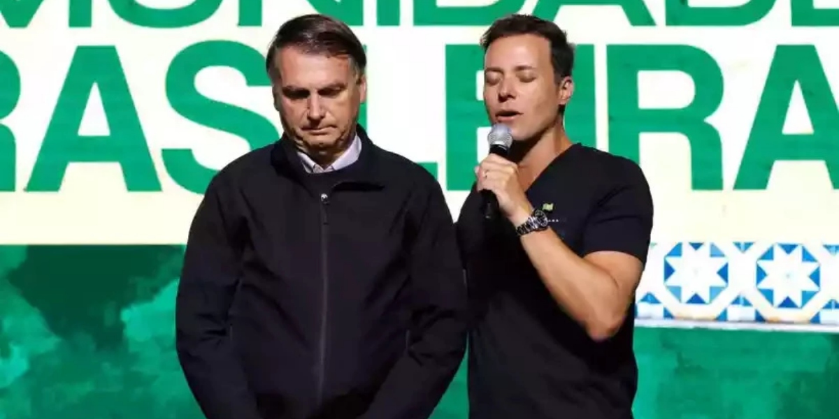 Jair Bolsonaro com André Valadão (Foto: Reprodução/Instagram)