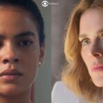 Jenifer (Bella Campos) e Lumiar (Carolina Dieckmann) em cenas de Vai na Fé (Foto: Reprodução / Globo)