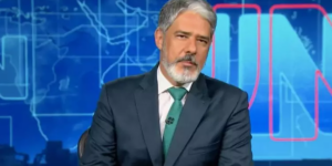 William Bonner conta sobre plantão mais difícil de sua carreira (Reprodução/Globo)