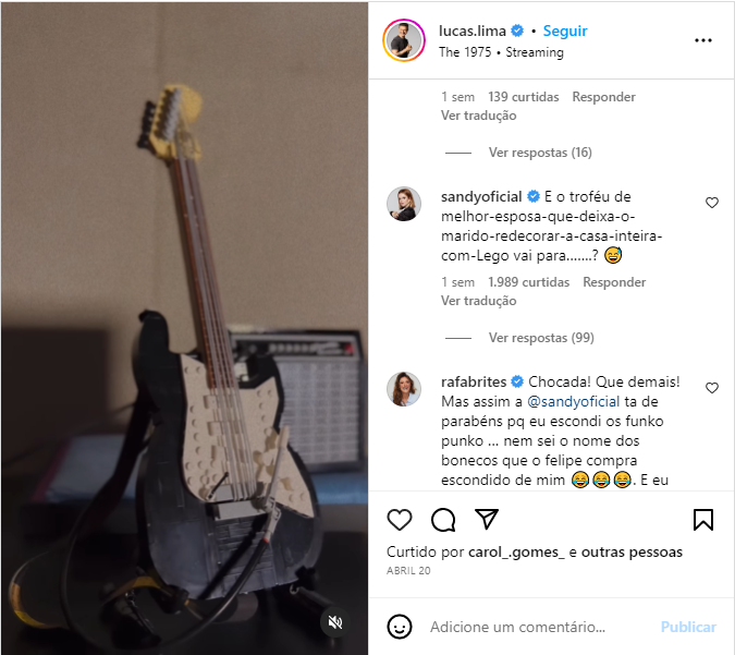 Lucas Lima expõe situação em casa - Foto: Reprodução/Instagram