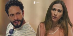 Luigi e Anely em cenas de Terra e Paixão (Foto: Reprodução / Globo / Montagem TV Foco)