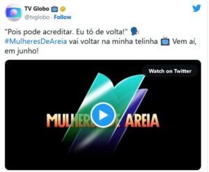 Globo confirma volta de Mulheres de Areia (Foto: Reprodução / Twitter)
