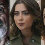 Pedófilo, Chiara e Núbia em cenas de Travessia (Foto: Reprodução / Globo)