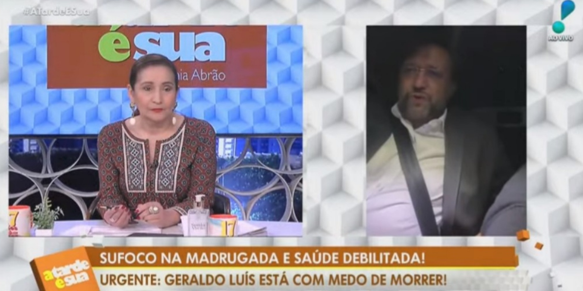 Notícia sobre Geraldo Luís no "A Tarde é Sua", com Sonia Abrão (Foto: Reprodução/RedeTV!)