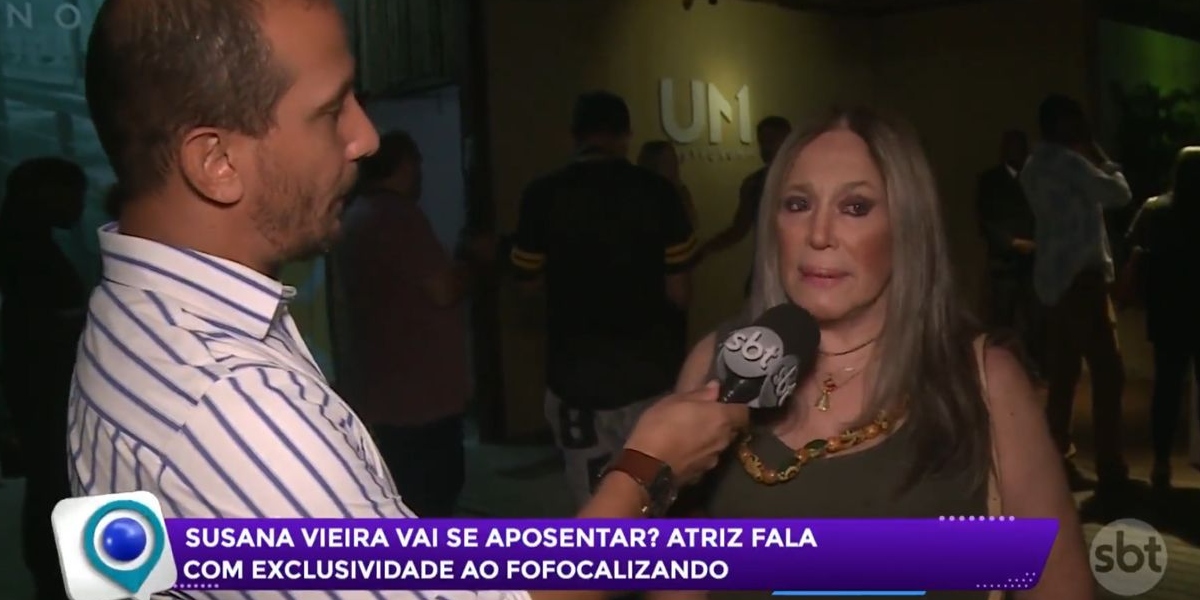 Susana Vieira deu entrevista ao "Fofocalizando" (Foto: Reprodução/SBT)