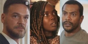 Theo, Kate e Ben em cenas de Vai na Fé (Foto: Reprodução / Globo)