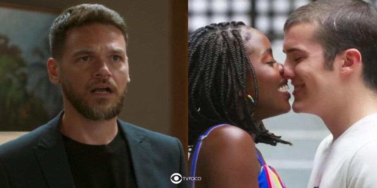 Theo, Rafa e Kate em cenas de Vai na Fé (Foto: Reprodução / Globo)