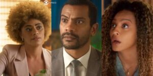 Valéria, Ben e Sol em cenas de Vai na Fé (Foto: Reprodução / Globo / Montagem TV Foco)