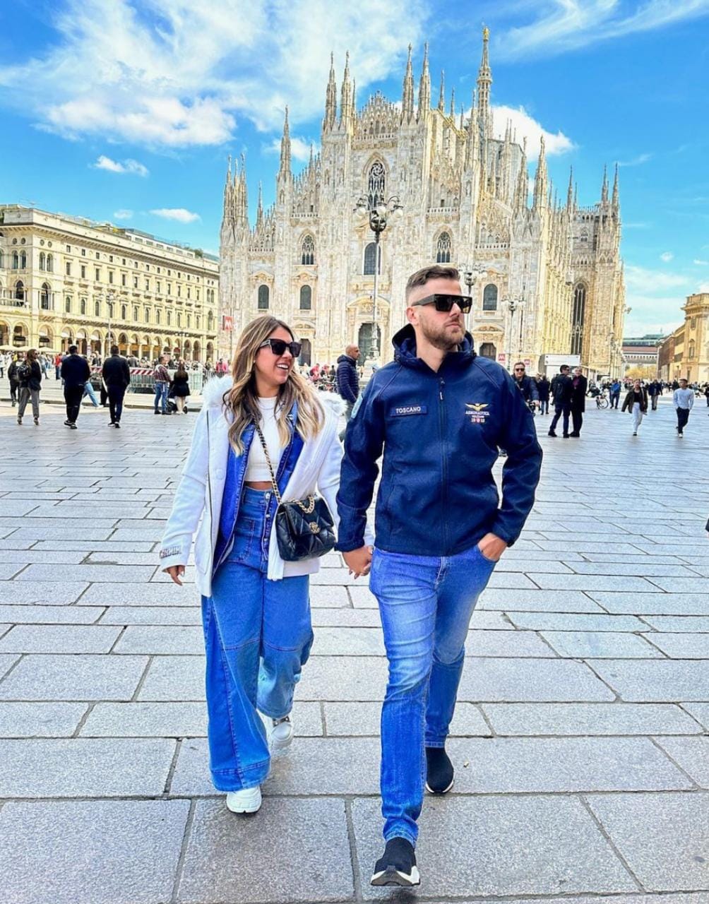 Zé Neto e a esposa Natália Toscano em uma viagem de férias na Itália (Reprodução: Instagram)