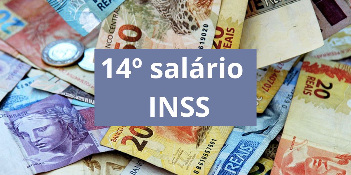 Notas de dinheiro e 14º salário do INSS (Foto: Reprodução / Internet)