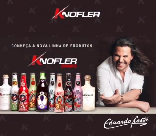 A marca de bebidas também conta com a assinatura e a imagem de Eduardo Costa em suas propagandas (Foto Reprodução/Instagram)