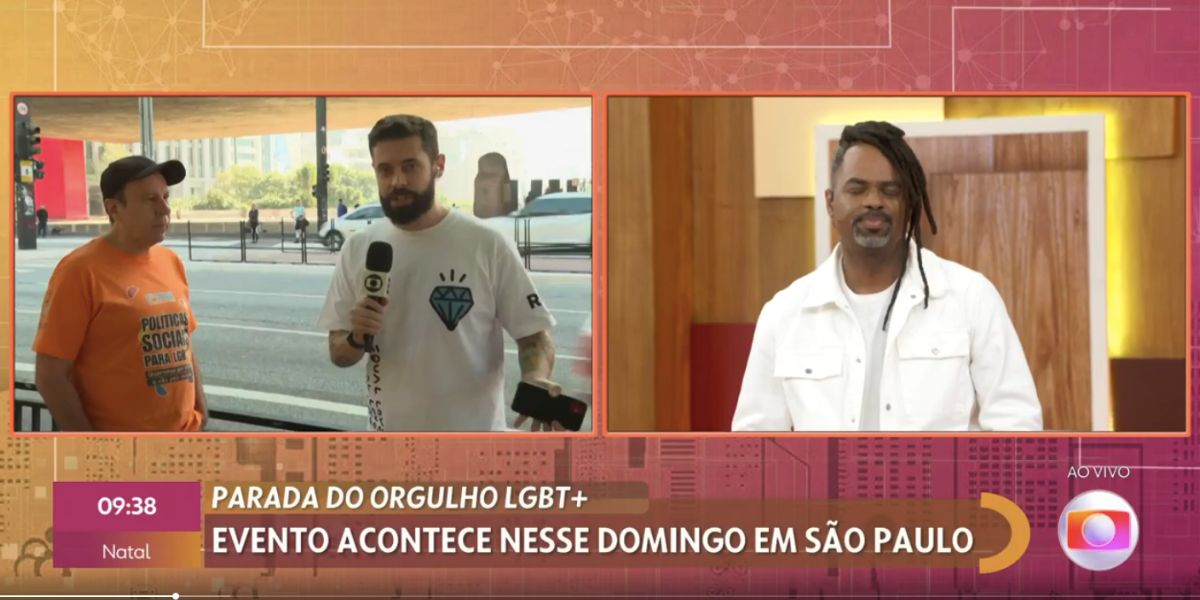 Cauê Fabiano e Manoel Soares no Encontro (Foto: Reprodução / Globo) 