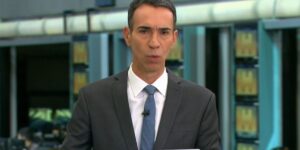 César Tralli no Jornal Hoje (Foto: Reprodução / Globo)