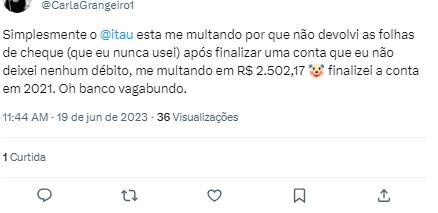 Clientes do Itaú estão enfurecidos com situação com o banco nesta segunda-feira - Foto Twitter