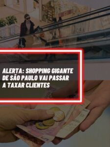 Esse é o famoso shopping de São Paulo que vai passar a taxar clientes (Foto - Montagem TV Foco).