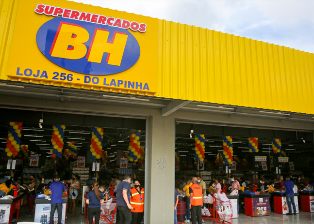 Fachada de Supermercados BH - Foto Reprodução Internet