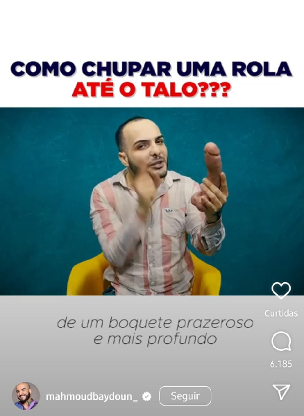 Publicação de Mahmoud (Foto: Reprodução/ Instagram)