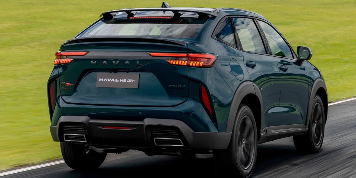 O Haval H6 GT será o primeiro carro a ser produzido no Brasil pela marca chinesa (Reprodução: Internet)