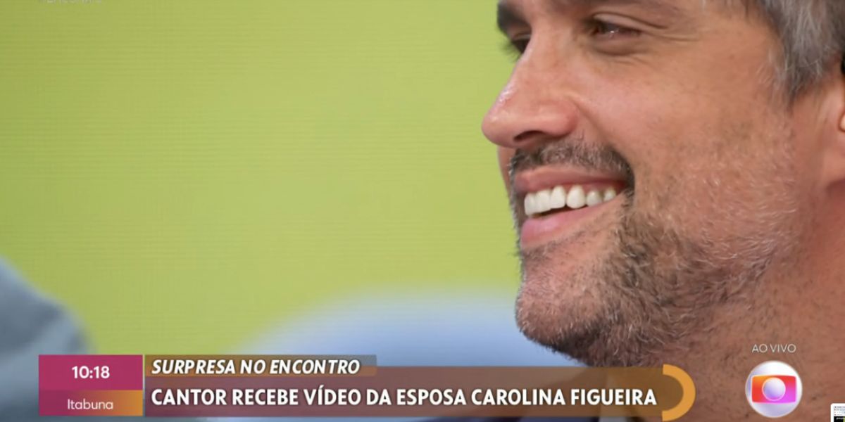 Léo Chaves recebeu declaração no Encontro (Foto: Reprodução / Globo)