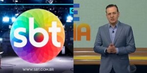 Logo do SBT / Celso Zucatelli no Hoje em Dia - Montagem: TVFoco