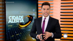 Luiz Bacci sob comando do 'Cidade Alerta', na Record TV (Foto: Reprodução/ Record)