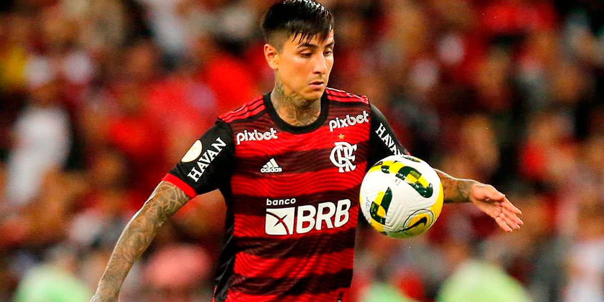 Erick Pulgar, do Flamengo – Foto: Marcelo Cortes