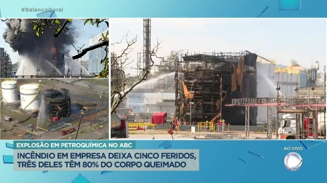 Caso da Usina sendo noticiado na Record TV (Foto: Reprodução/ Internet)