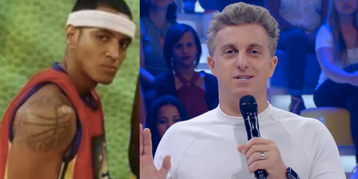 Wilson Cardoso de Melo e Luciano Huck no extinto Caldeirão (Foto: Reprodução / internet / Globo)