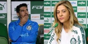 Abel Ferreira e Leila do Palmeiras (Reprodução: Montagem TV Foco)