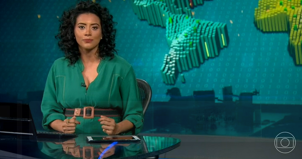 Aline Midlej no Jornal Nacional