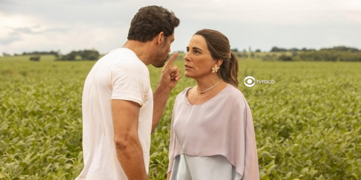 Irene e Caio em Terra e Paixão (Foto: Reprodução / Globo)