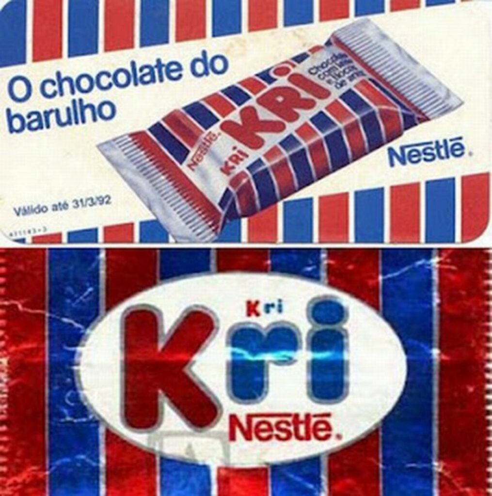 Marca Kri da Nestlé atualmente se chama Crunch, porém, muitos ainda preferem a versão anterior (Foto Reprodução/Internet)